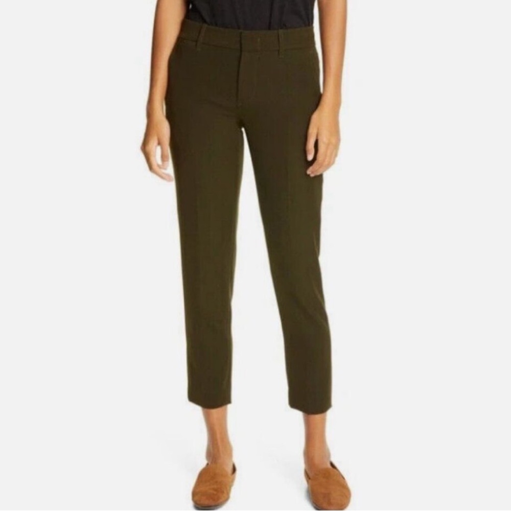 VINCE Ankle skinny Cigarette Pants trousers Antique Olive Careerwear Office sz 2